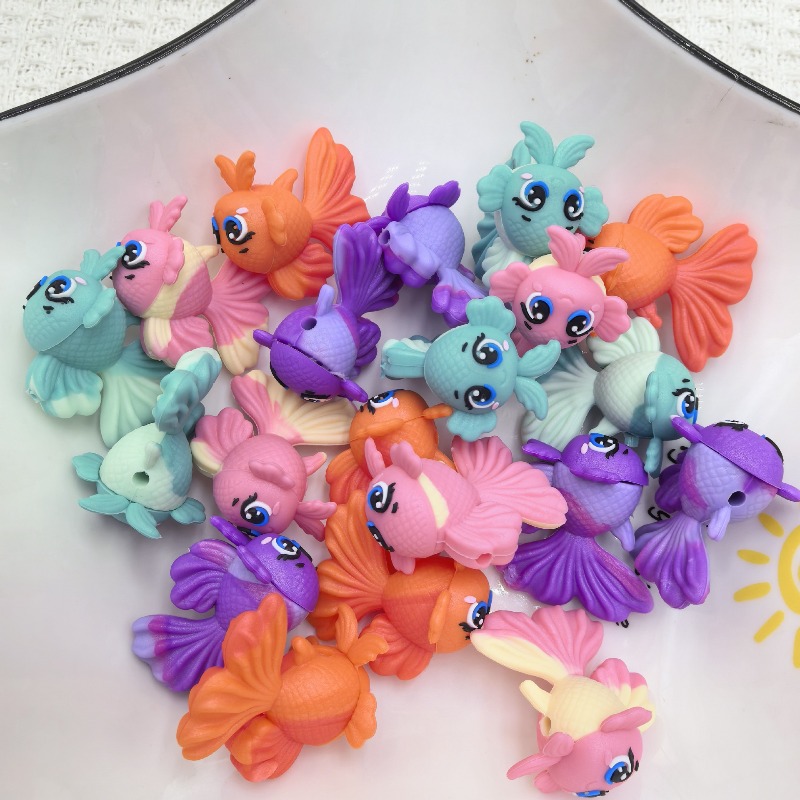 Jewelry Making 3 Year Old - 20Pcs 3D Silicone Beads Food Grade