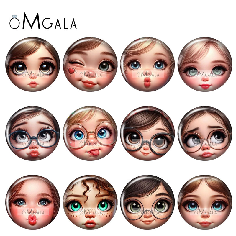 Jewelry Making 3 Year Old - матрёшка Baby Girl Doll Face Cartoon