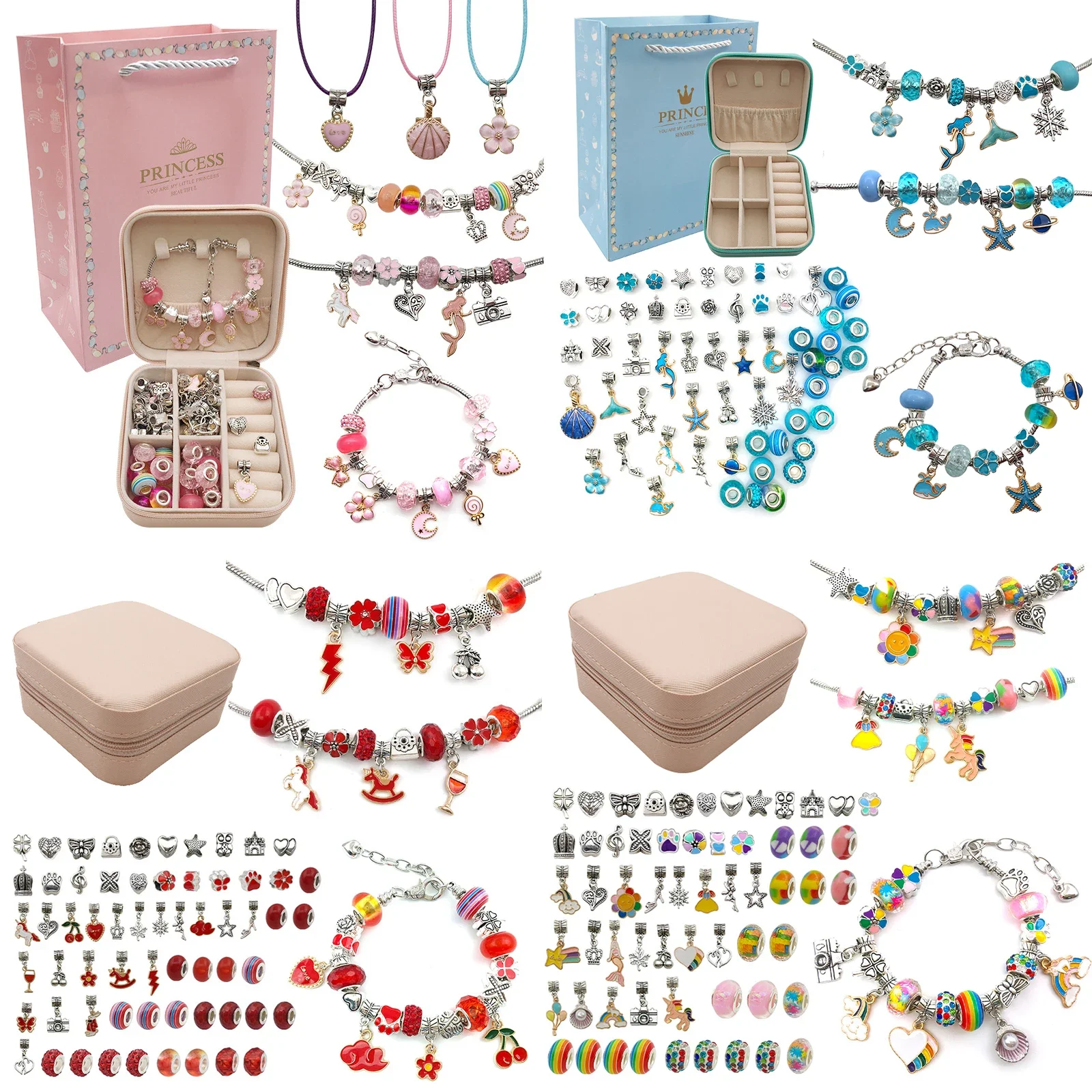 Jewelry Making Kit For Kids - Charm Bracelet Making Kit for Girls,Gift