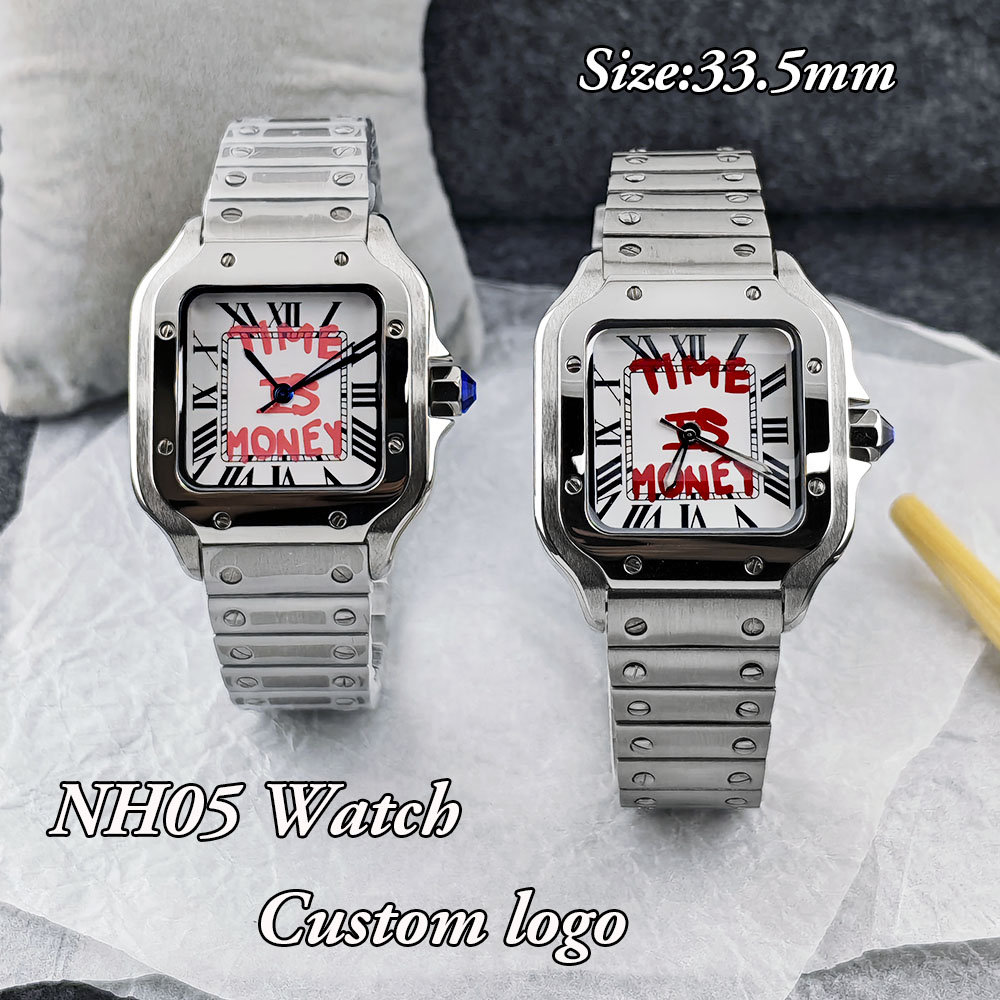 Making Custom Jewelry - New NH05 Square Watch Time is