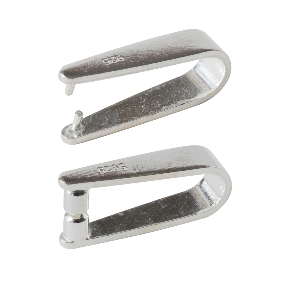 Lobster Clasp Silver - Sterling Silver Clip On Pinch in