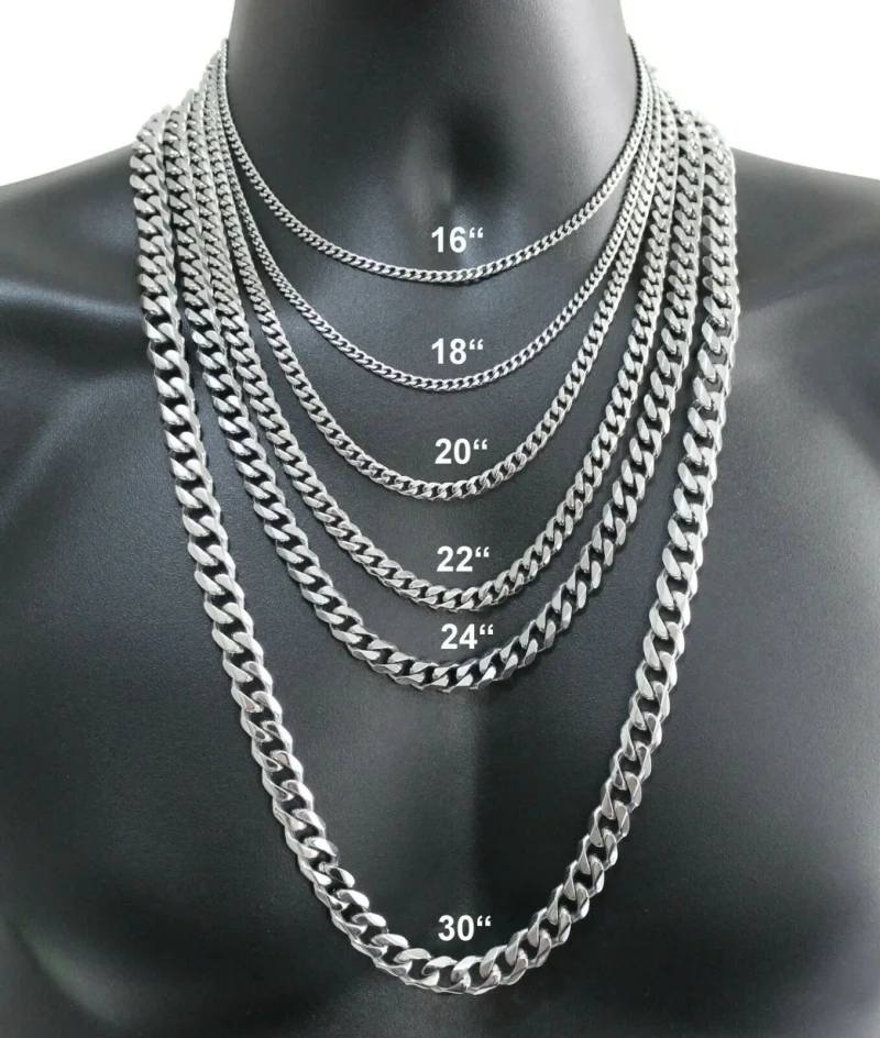 Lobster Clasp Silver - Men's 925 Sterling Silver Necklace 2/4/6/8/10/12MM