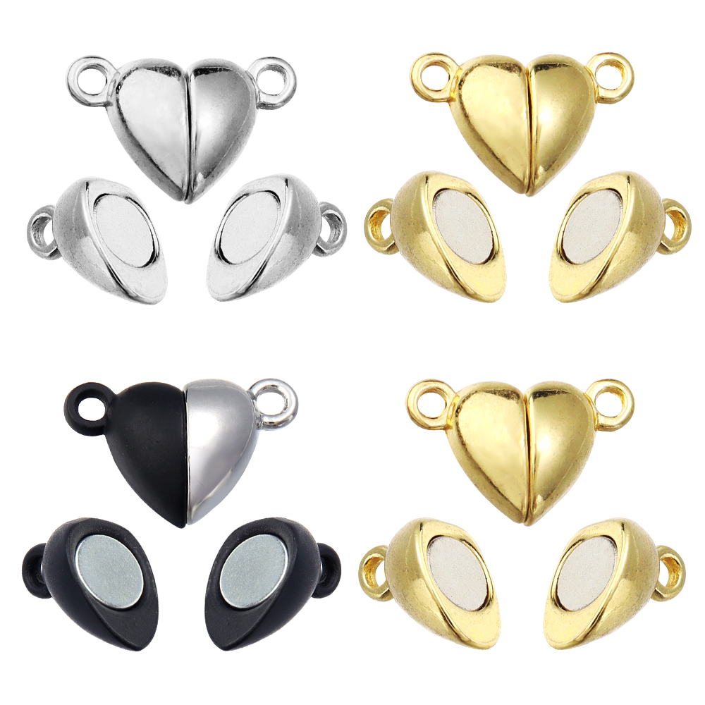 Jewelry Making Essentials - 5pcs/Lot Alloy Love Heart Shaped Magnetic