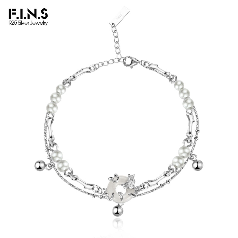 Lobster Clasp Silver - F.I.N.S Chinese Style Real S925 Sterling