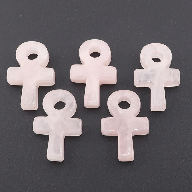 Jewelry Making Michaels - Rose Quartz Ankh Cross Pendant Life