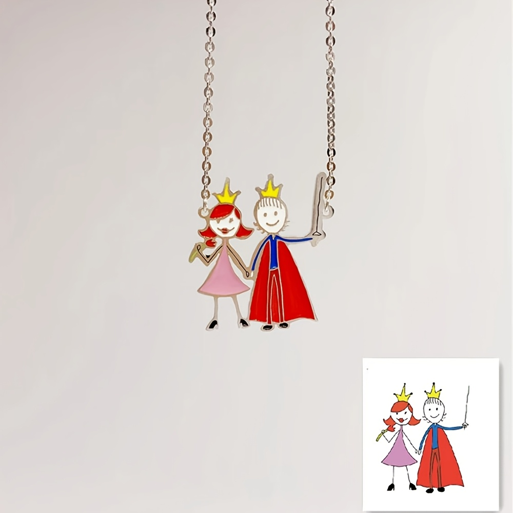 Jewelry Making 3 Year Old - Children's Drawing Making Pendant Souvenirs Jewelry