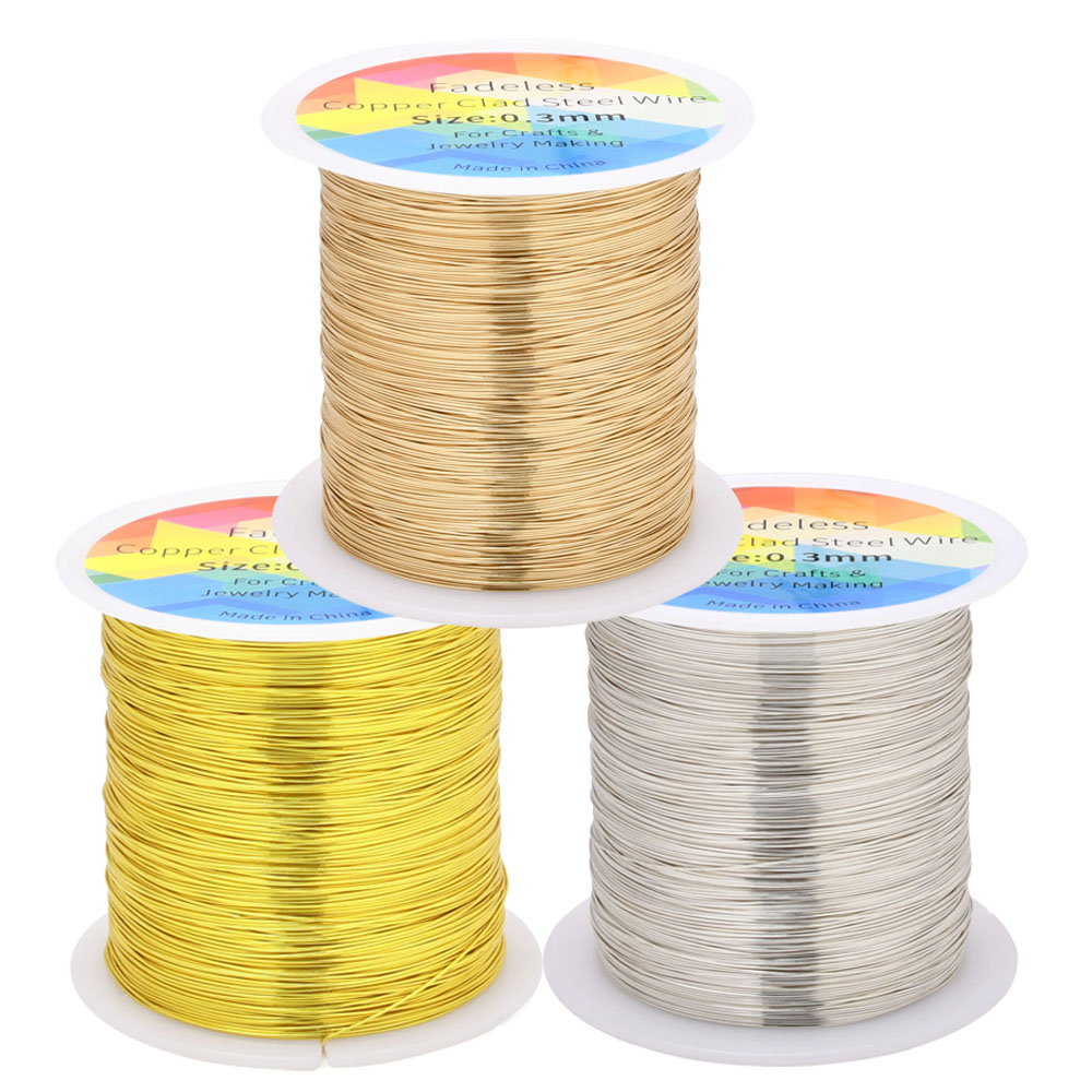 Jewelry Making Thread - 100m/328ft Fadeless Copper Clad Steel Wire