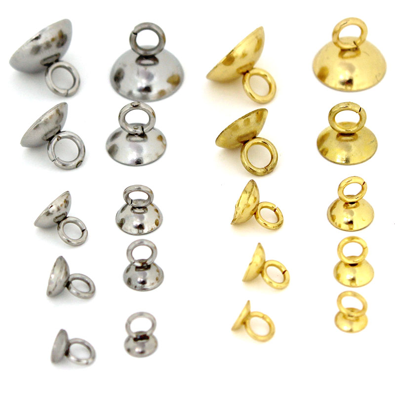 Jewelry Making Charms - 20Pcs 4/5/6/8/10mm Stainless Steel Beads End