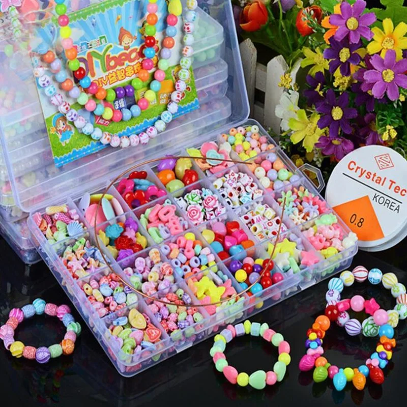 Jewelry Making Kit For Kids - Girls DIY Bead Set Jewelry Making
