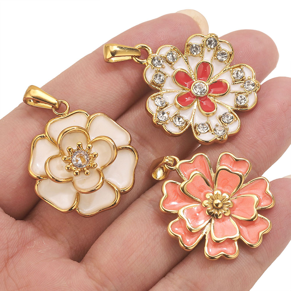 2PCS Stainless Steel Enamel La - đánh giá và giá Jewelry Making Supplies Wholesale