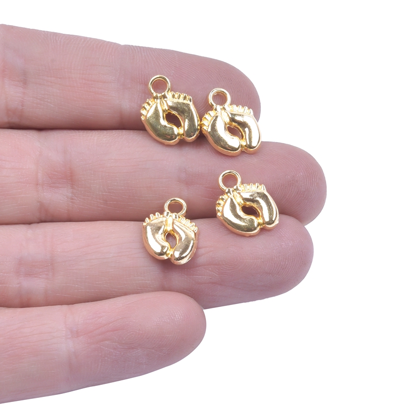20-50pcs Charms Baby Feet Foot - đánh giá và giá Jewelry Making 3 Year Old