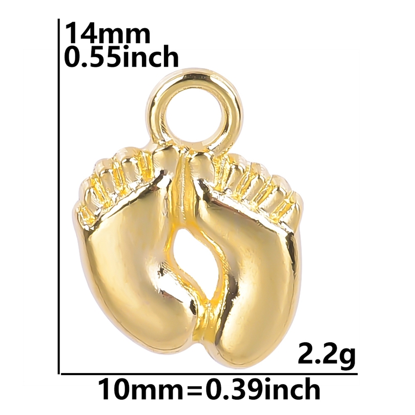 20-50pcs Charms Baby Feet Foot - đánh giá và giá Jewelry Making 3 Year Old