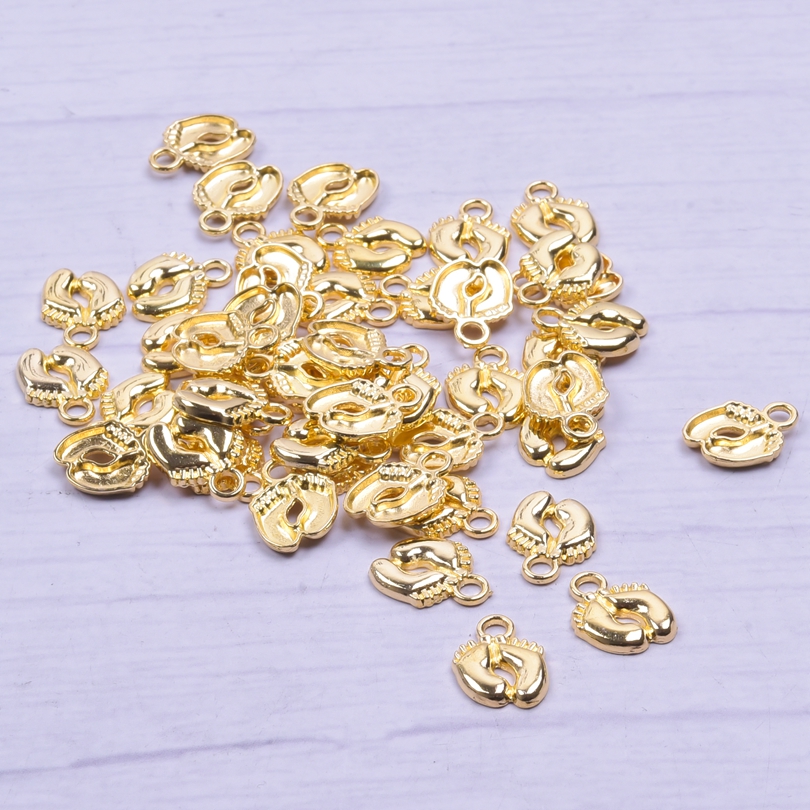 20-50pcs Charms Baby Feet Foot - đánh giá và giá Jewelry Making 3 Year Old