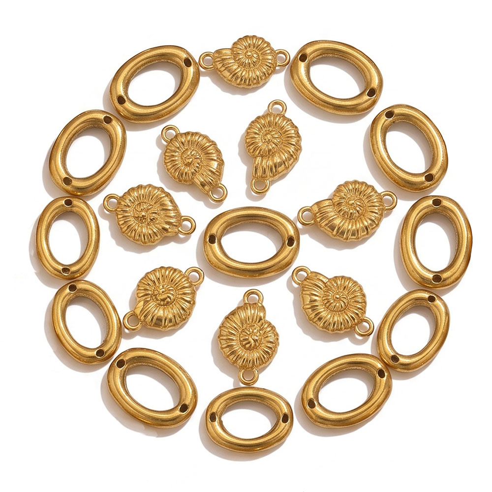 5pcs Stainless Steel Gold Plat - đánh giá và giá Jewelry Making Supplies Wholesale