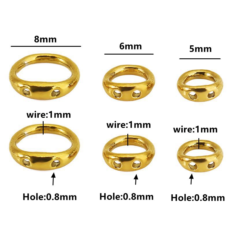 30pcs 5/6/8mm Stainless Steel  - đánh giá và giá Jewelry Making Essentials