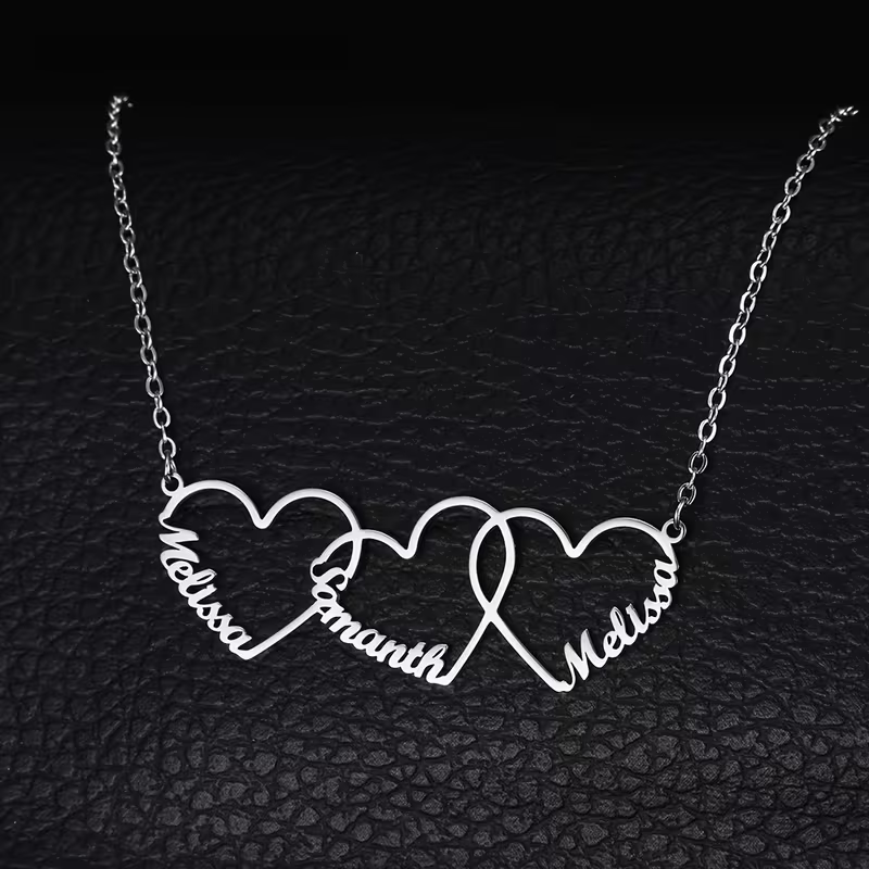 Custom Interlocking Heart Name - đánh giá và giá Making Custom Jewelry