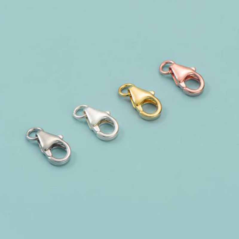 2pcs Genuine Real Pure Solid 9 - đánh giá và giá Lobster Clasp Silver