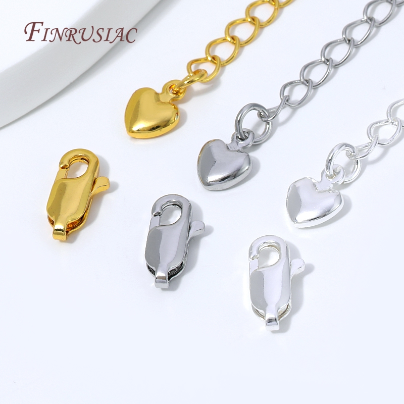 18K Gold Silver Plated Extensi - đánh giá và giá Lobster Clasp Silver