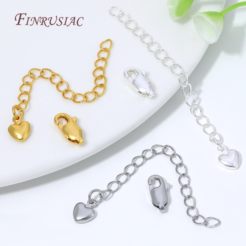 18K Gold Silver Plated Extensi - đánh giá và giá Lobster Clasp Silver