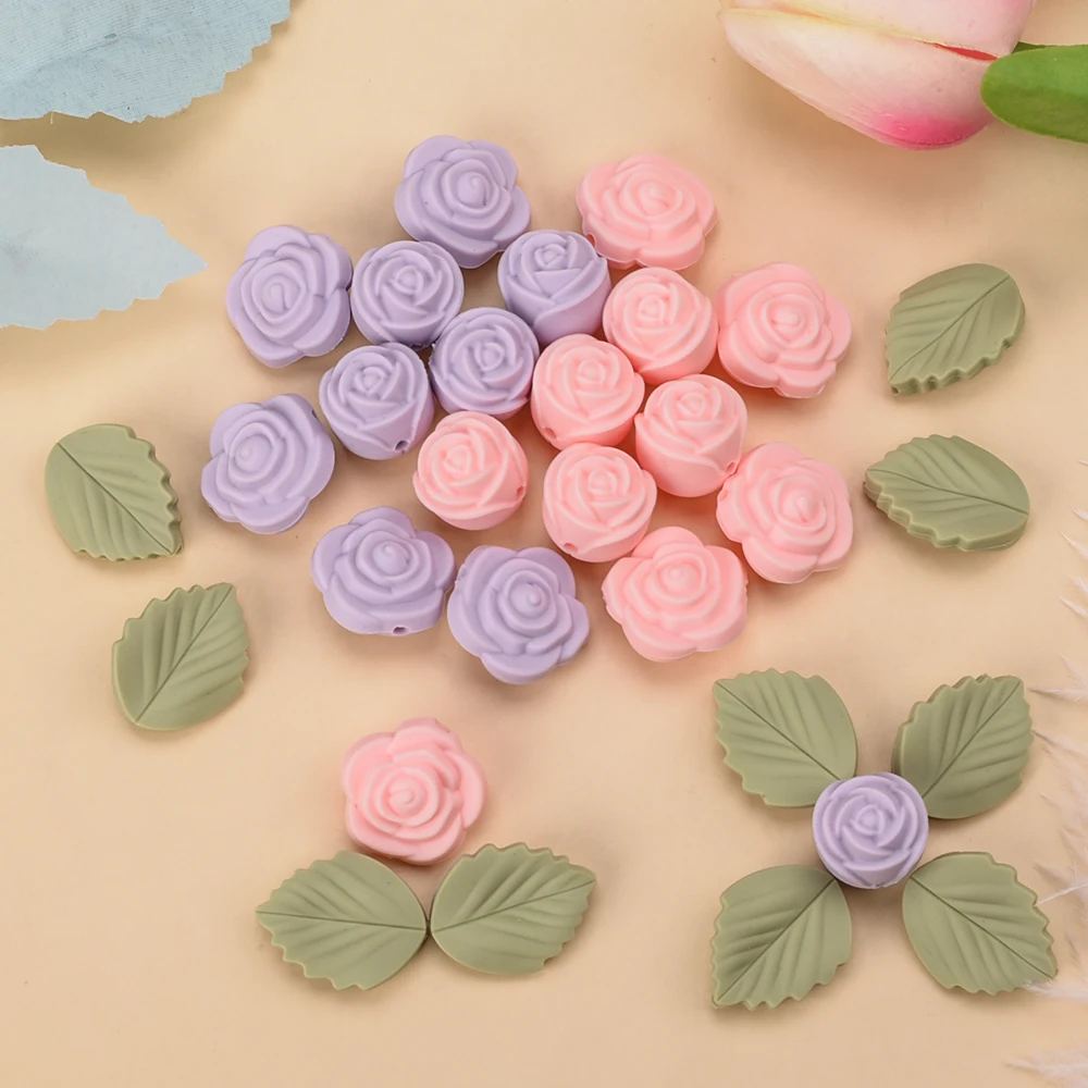 LOFCA 30Pcs Rose Silicone Bead - đánh giá và giá Jewelry Making 3 Year Old