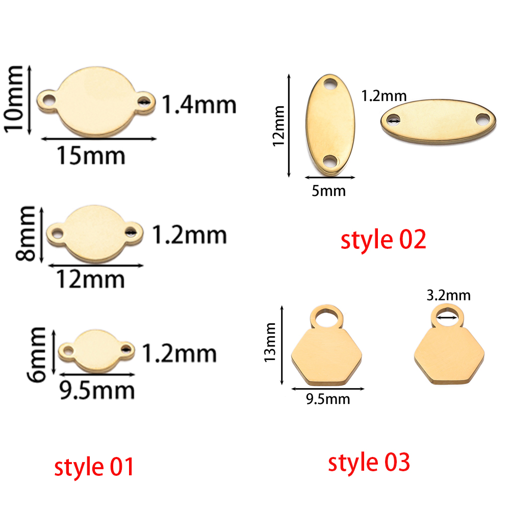 10/20Piece/Pack Stainless Stee - đánh giá và giá Jewelry Making Charms