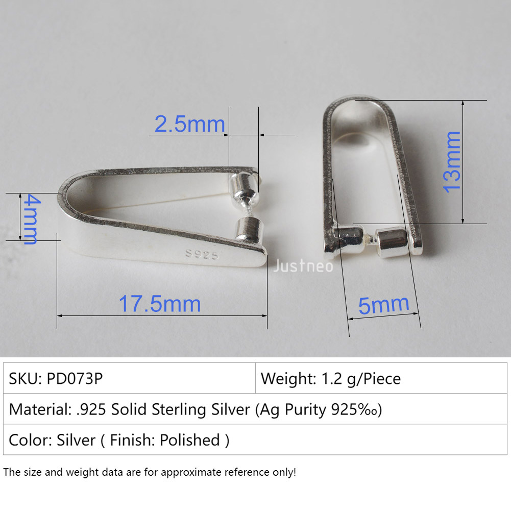 Sterling Silver Clip On Pinch  - đánh giá và giá Lobster Clasp Silver