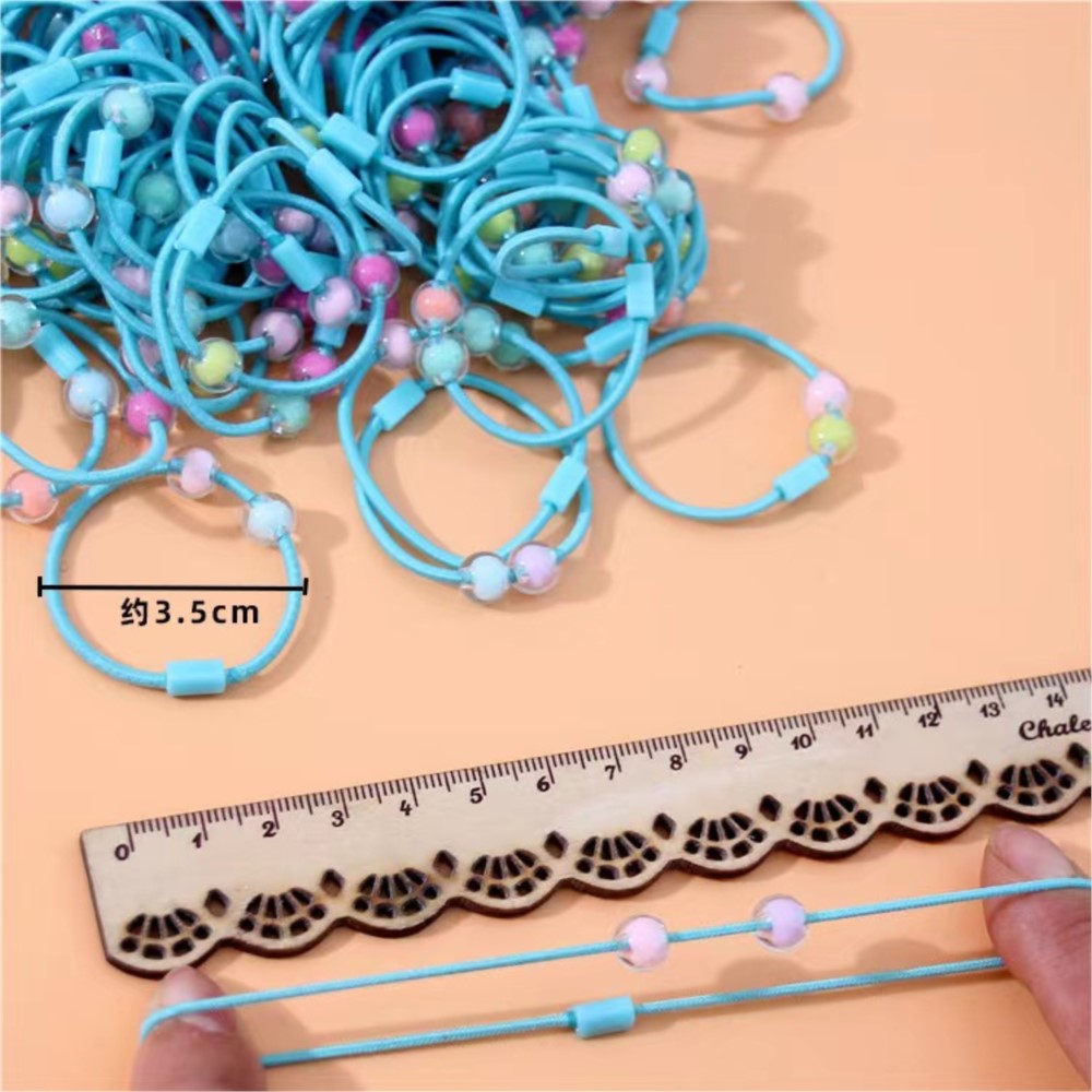 50pcs Cute Elastic Hair Ties P - đánh giá và giá Jewelry Making 3 Year Old