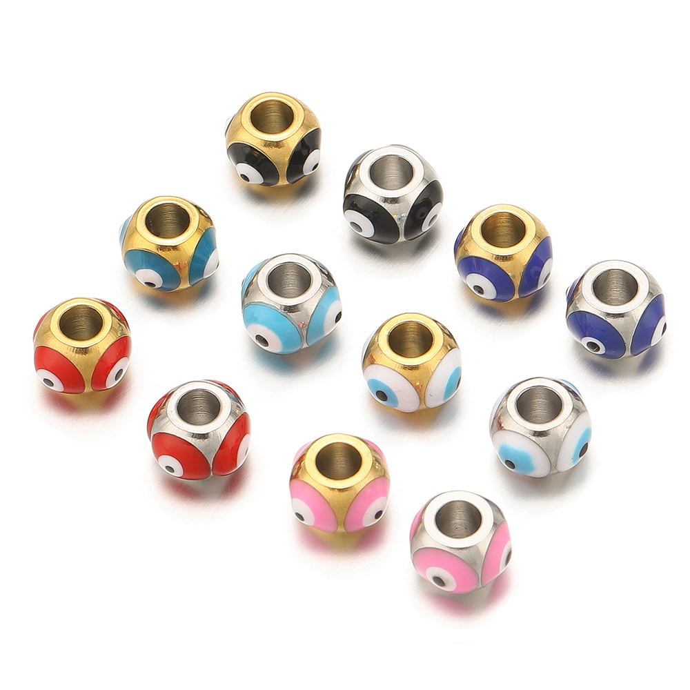 10pcs Stainless Steel 6mm Enam - đánh giá và giá Jewelry Making Supplies Wholesale