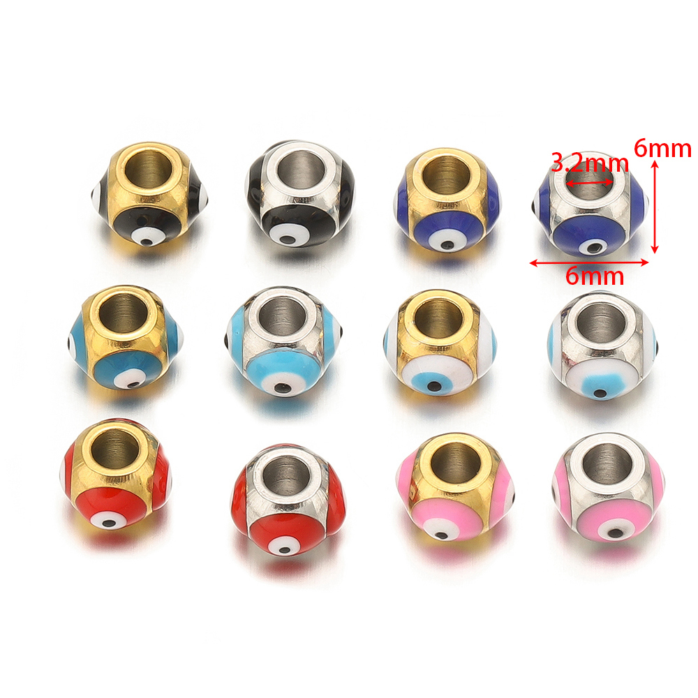 10pcs Stainless Steel 6mm Enam - đánh giá và giá Jewelry Making Supplies Wholesale