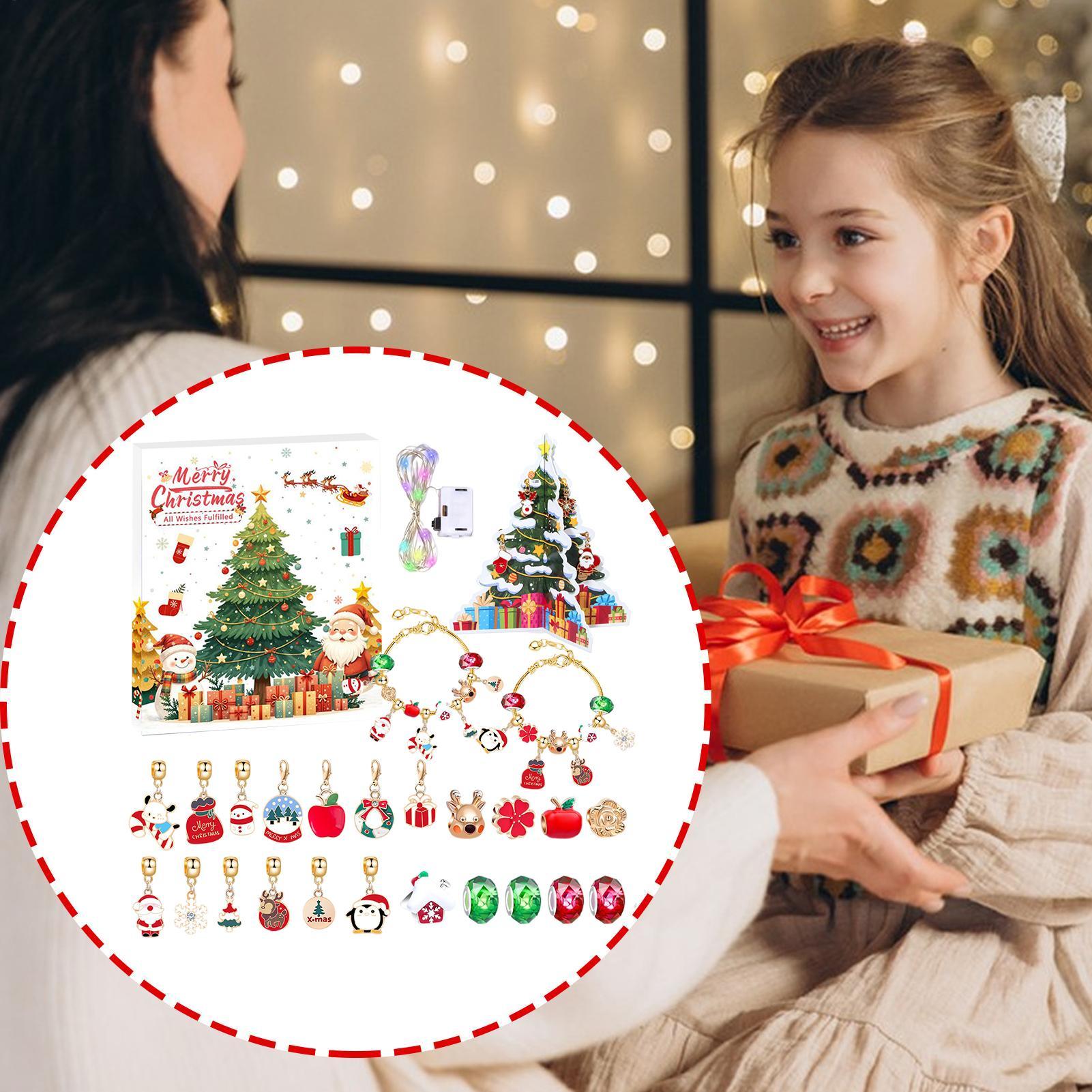 Calendar Advent Charm Christma - đánh giá và giá Jewelry Making Kit For Kids