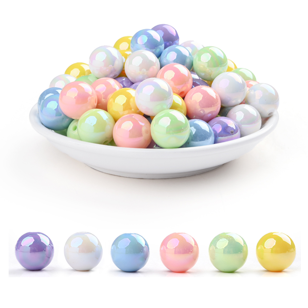 50Pcs 16mm Acrylic Round Beads - đánh giá và giá Jewelry Making 3 Year Old
