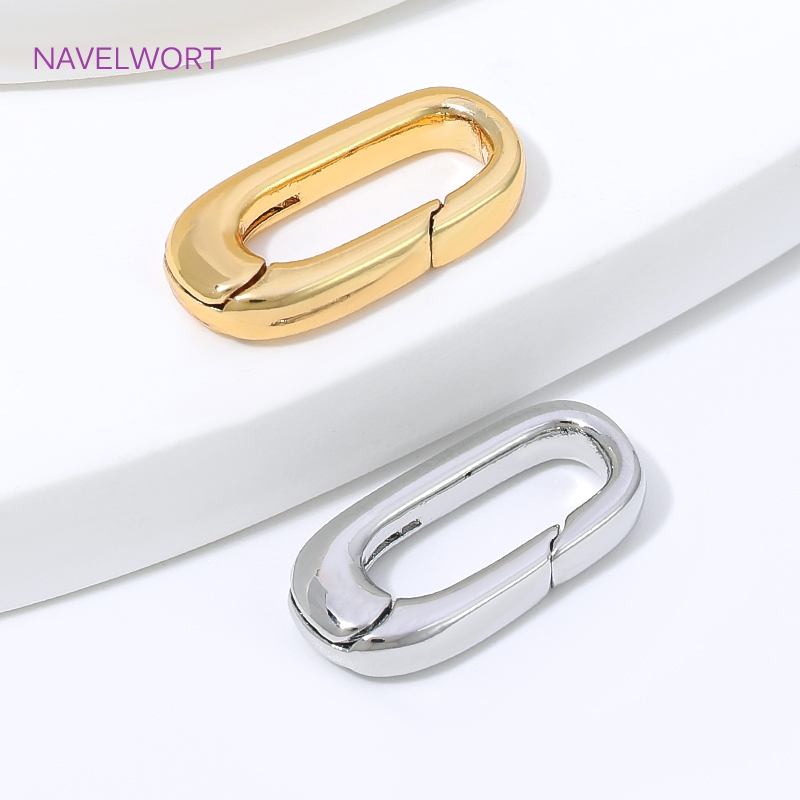 1/2/4Pcs 18K Gold Plated Oval  - đánh giá và giá Jewelry Making Essentials