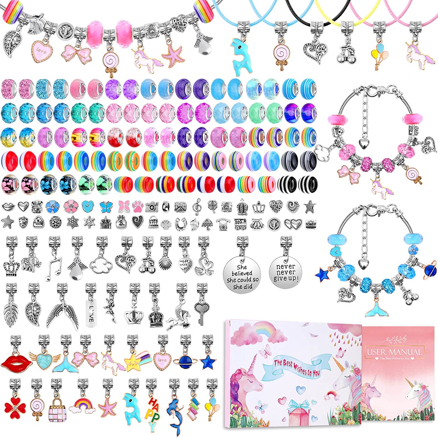Charm Bracelet Making Kit DIY  - đánh giá và giá Jewelry Making Kit For Kids
