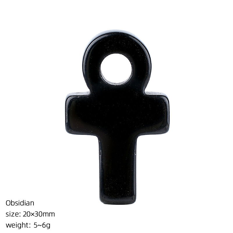 Obsidian Ankh Cross Pendant Li - đánh giá và giá Jewelry Making Michaels
