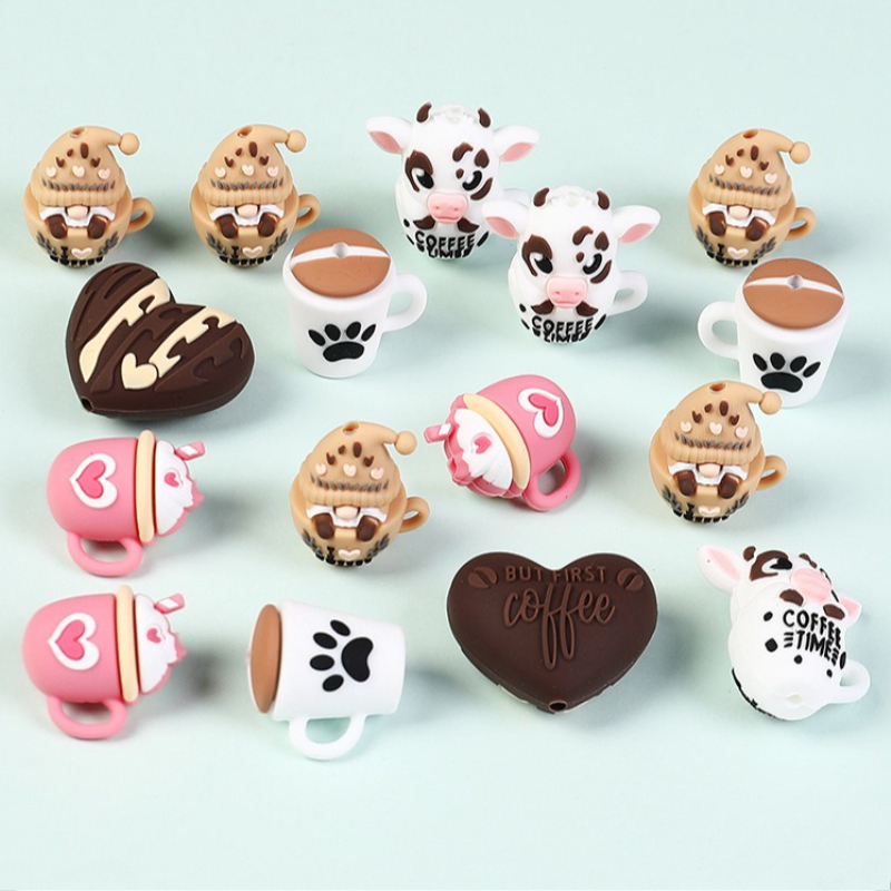 20/50Pcs 3D Silicone Beads Foo - đánh giá và giá Jewelry Making 3 Year Old