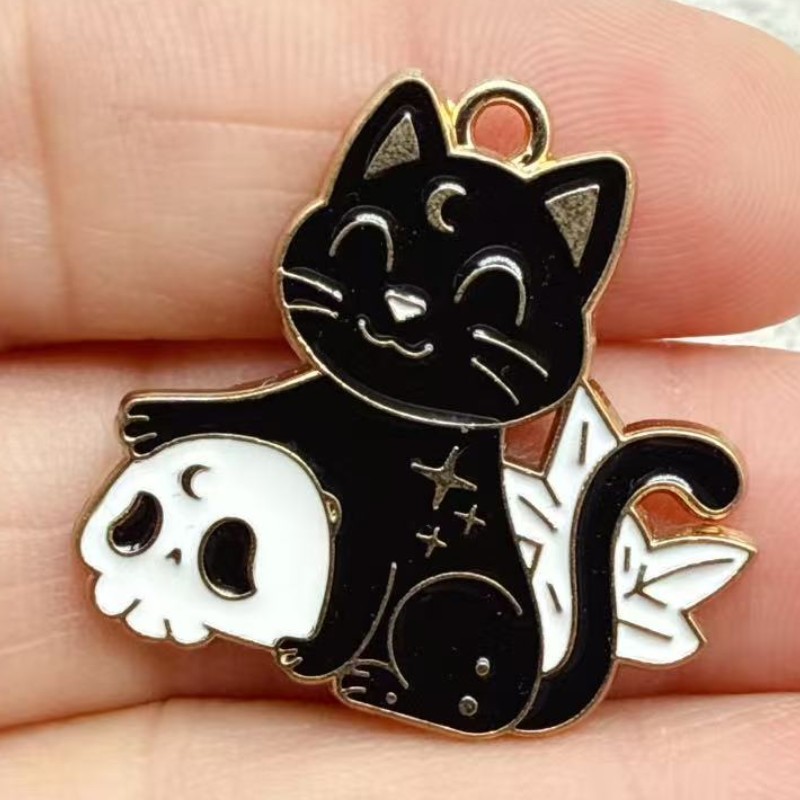 10pcs Original Alloy Enamel Bl - đánh giá và giá Jewelry Making Charms