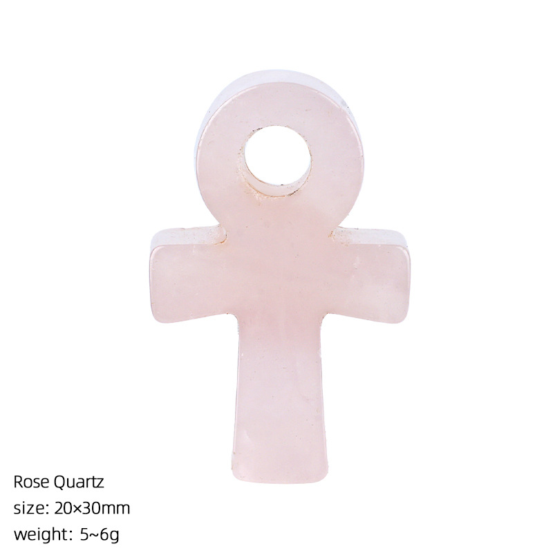 Rose Quartz Ankh Cross Pendant - đánh giá và giá Jewelry Making Michaels