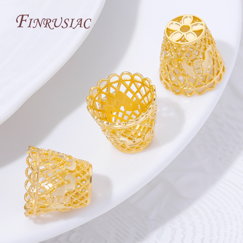 18K Gold Plated Tassel End Cap - đánh giá và giá Jewelry Making Supplies Wholesale