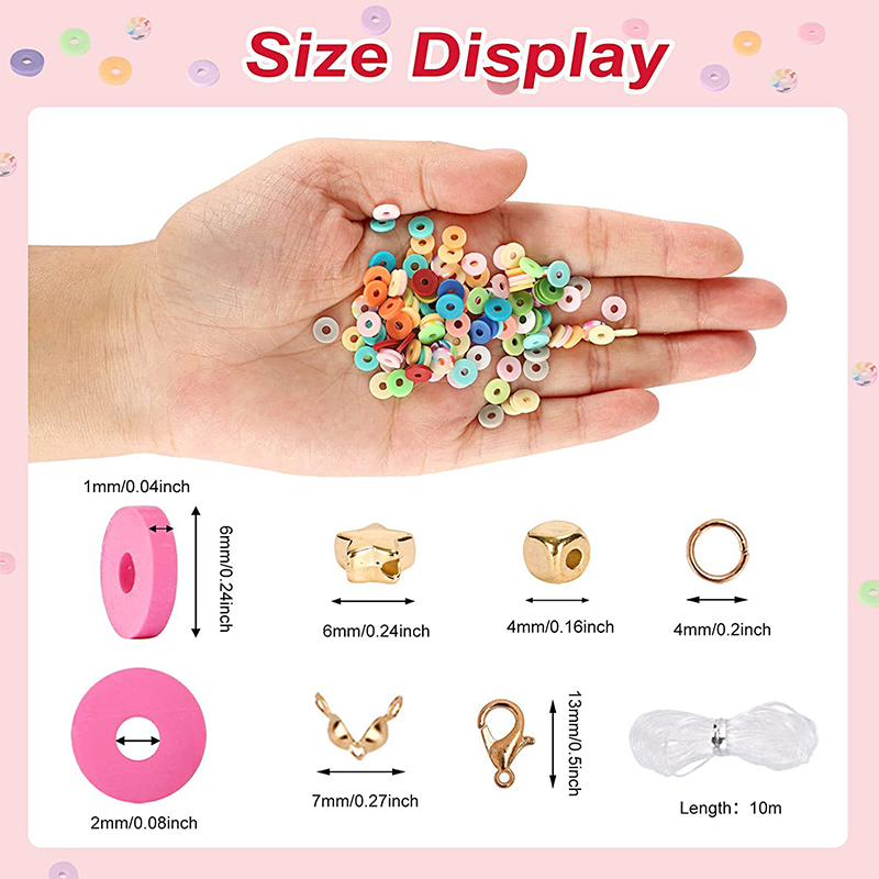 2 Box 24 Rainbow Color Clay Be - đánh giá và giá Jewelry Making Kit For Kids