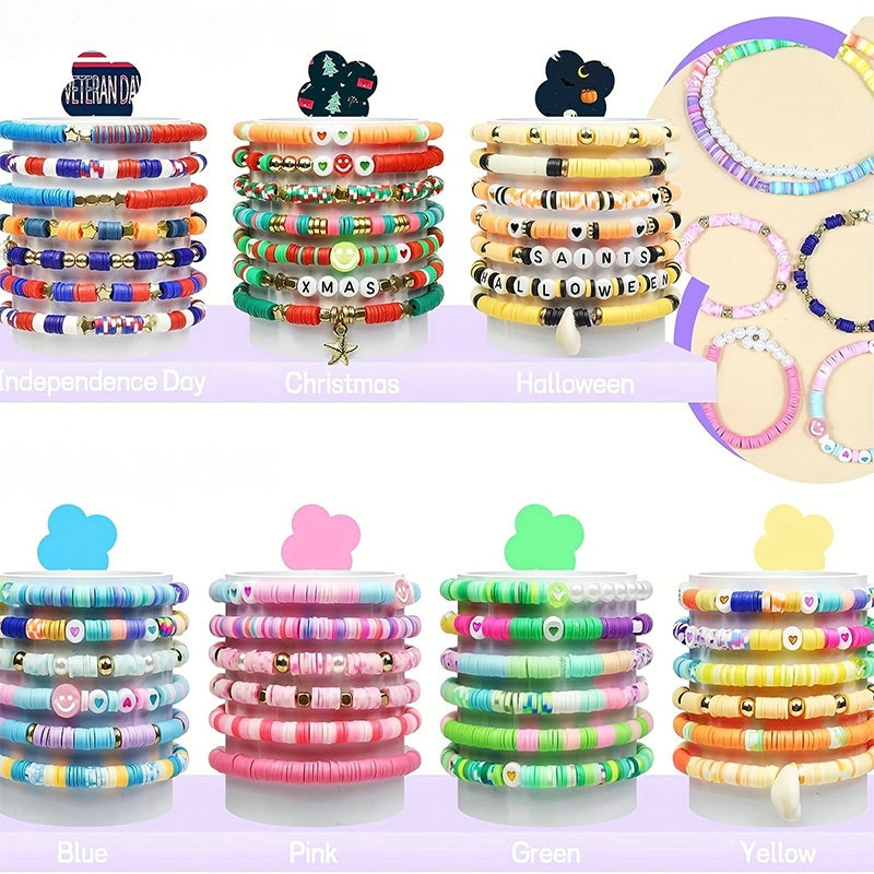 2 Box 24 Rainbow Color Clay Be - đánh giá và giá Jewelry Making Kit For Kids