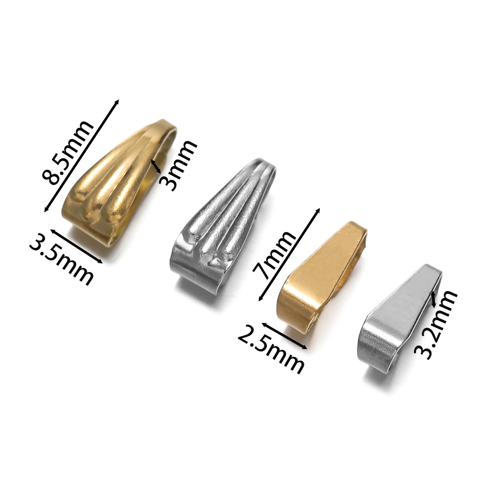 50Pcs/Pack Stainless Steel Buc - đánh giá và giá Jewelry Making Charms