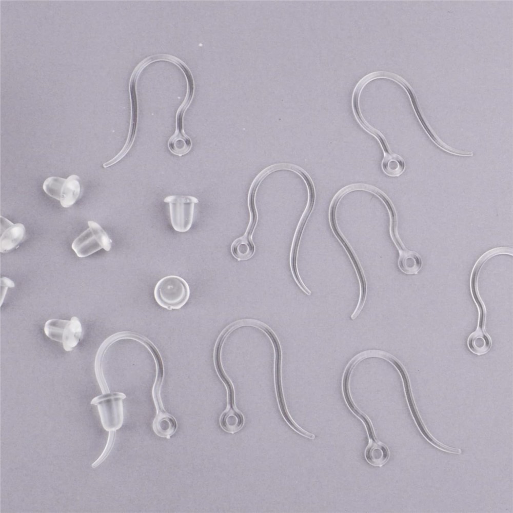 40pcs Clear Plastic Earring Ho - đánh giá và giá Jewelry Making Essentials