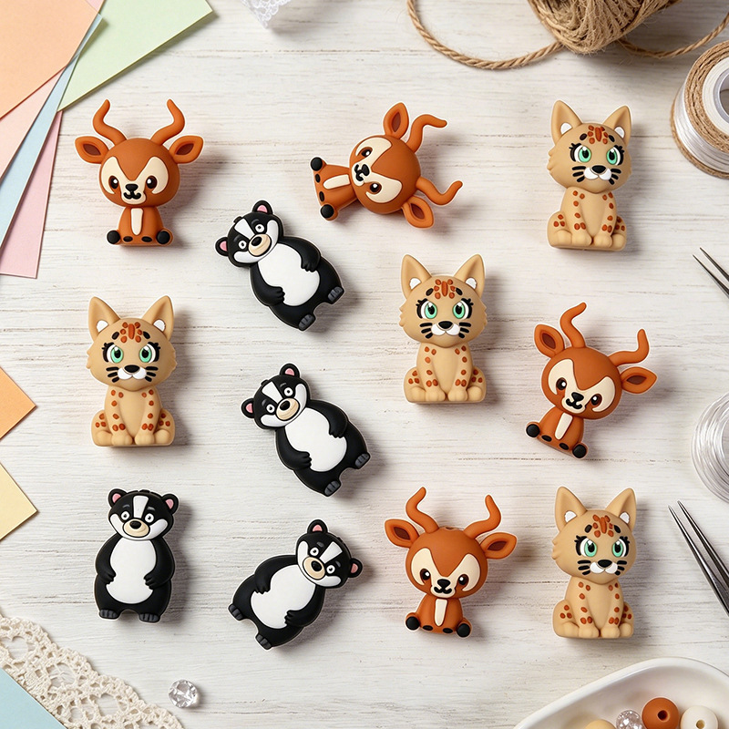 20Pcs New 3D Silicone Beads Fo - đánh giá và giá Jewelry Making 3 Year Old