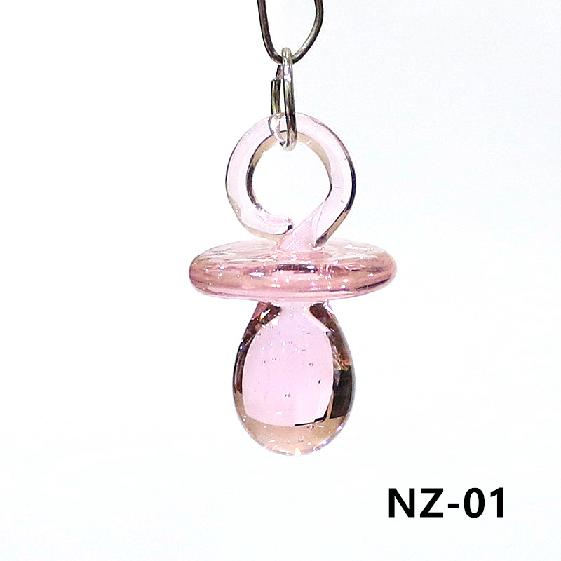 1PC Mini Glass Pacifier Charm  - đánh giá và giá Jewelry Making 3 Year Old