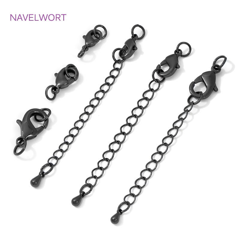 Black Color Brass Lobster Clas - đánh giá và giá Jewelry Making Essentials