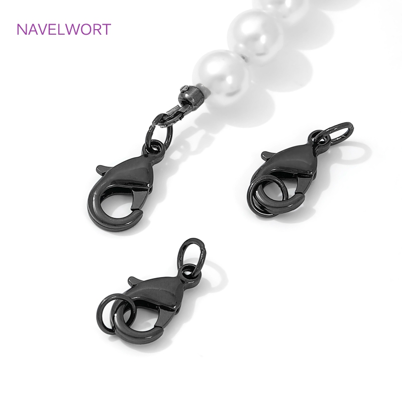 Black Color Brass Lobster Clas - đánh giá và giá Jewelry Making Essentials