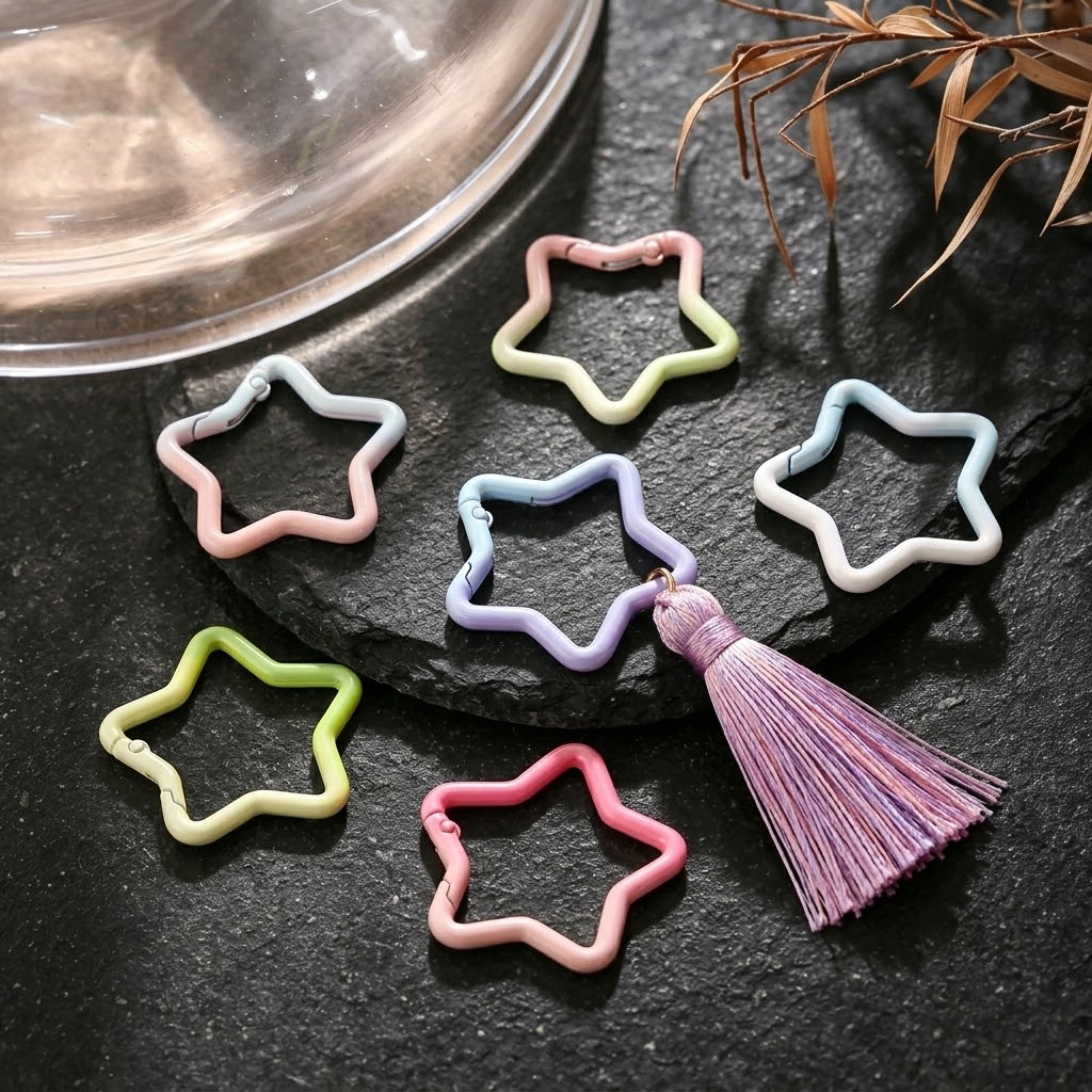 5PCS Gradient Star Shape Sprin - đánh giá và giá Jewelry Making Charms
