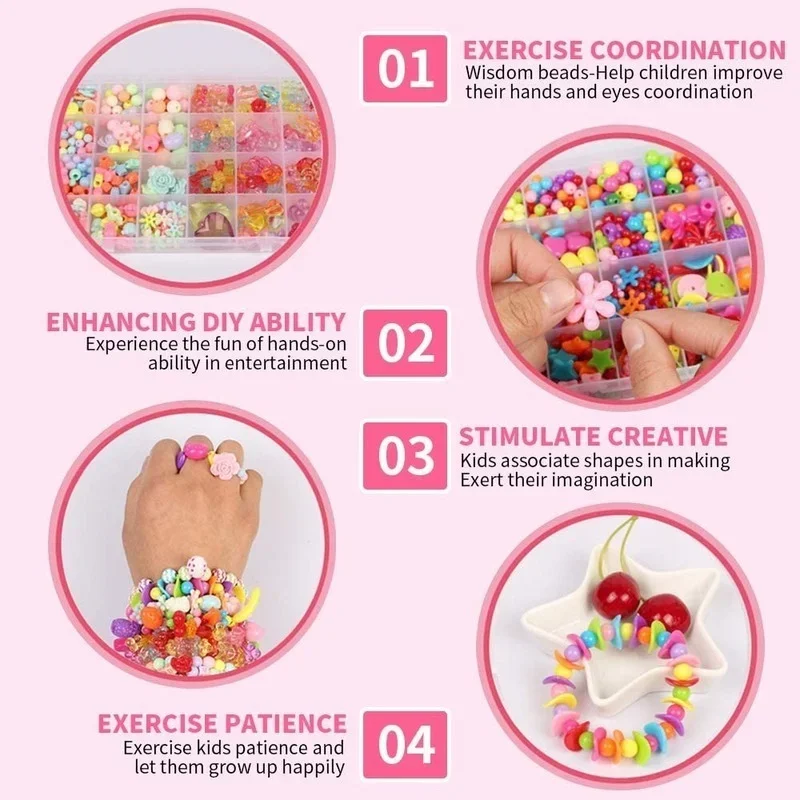 Girls DIY Bead Set Jewelry Mak - đánh giá và giá Jewelry Making Kit For Kids